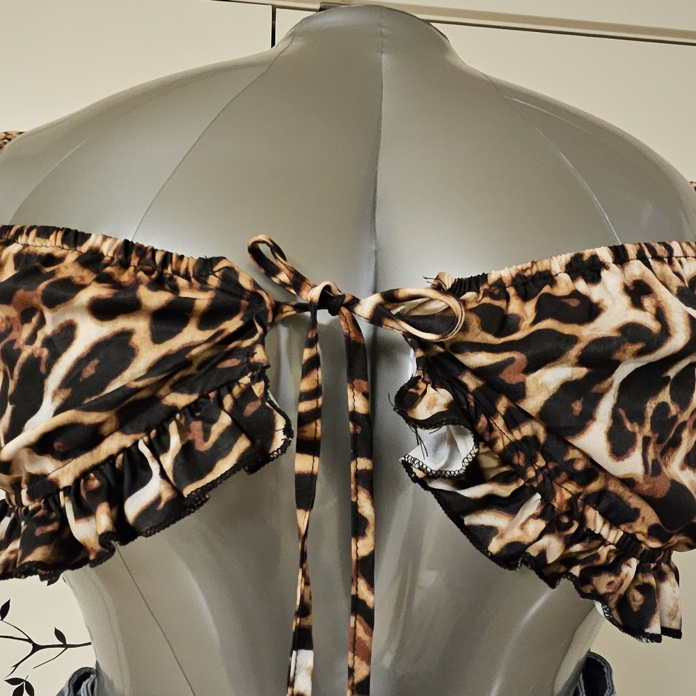 Cheetah crop top - Picture 5 of 7